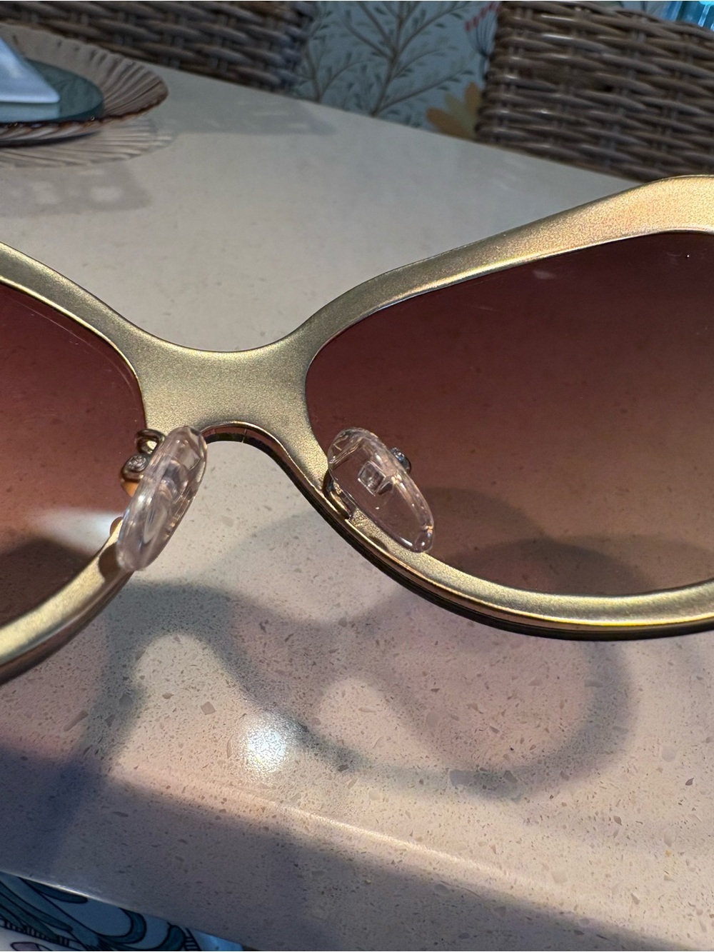 Joan Rivers Women's Gradient Pink/Brown Oversized Sunglasses - Picture 7 of 11